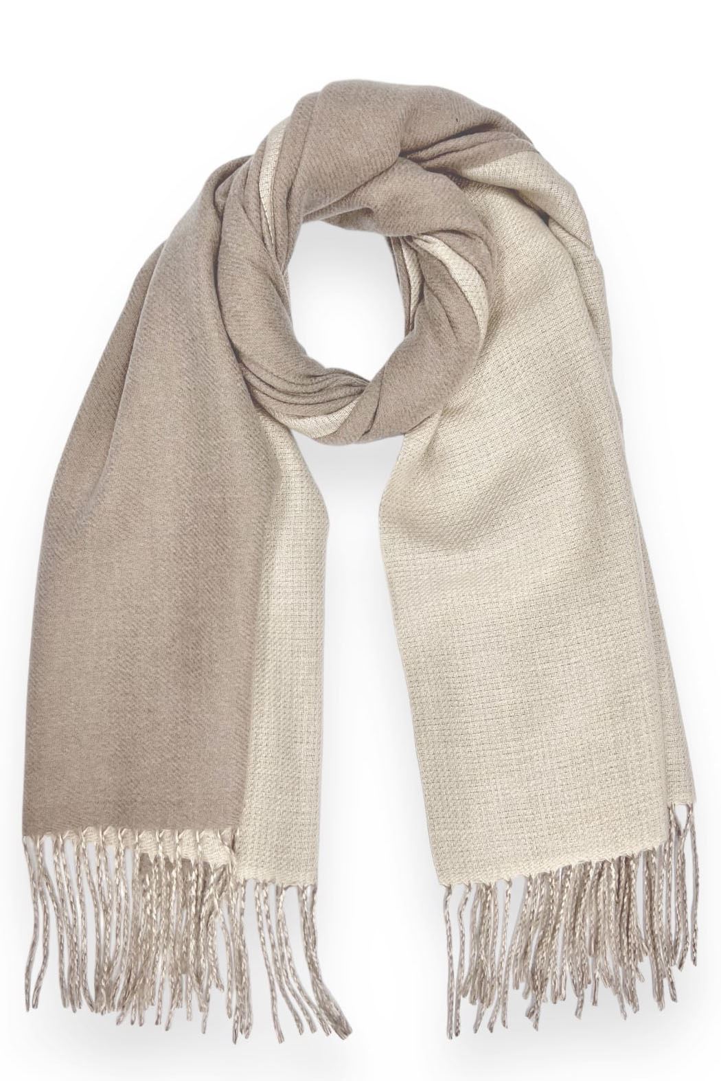 Two Tone Cashmere Blend Scarf
