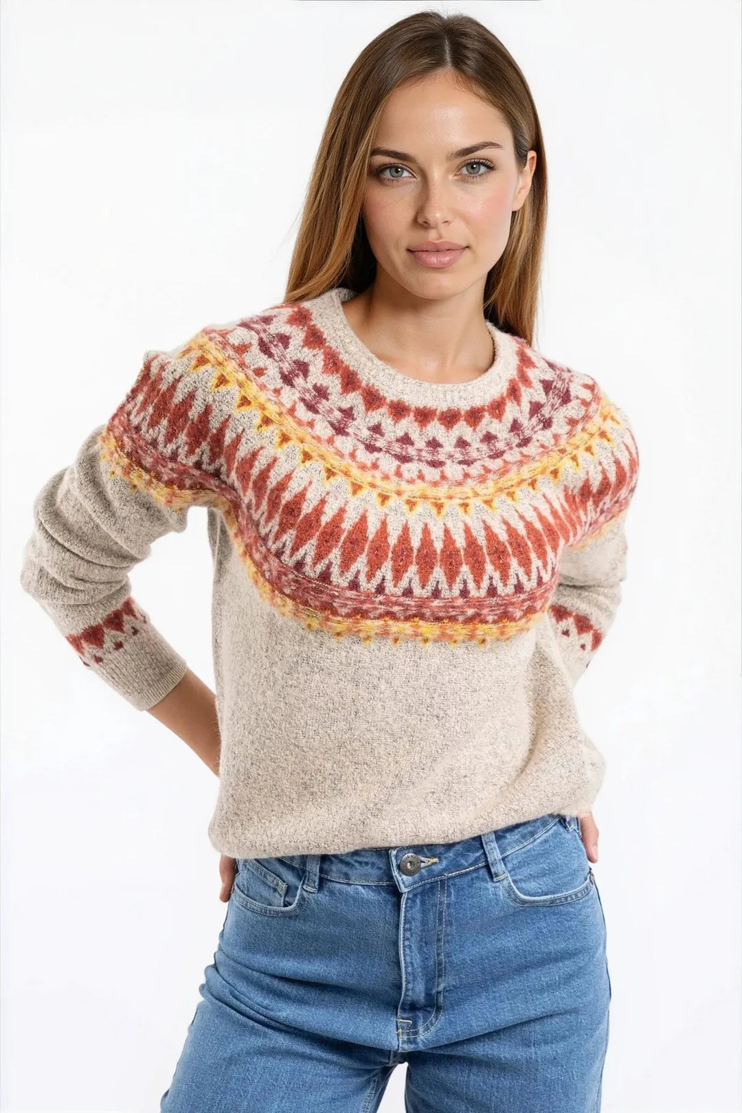 Scandi Fair Isle Design Jumper