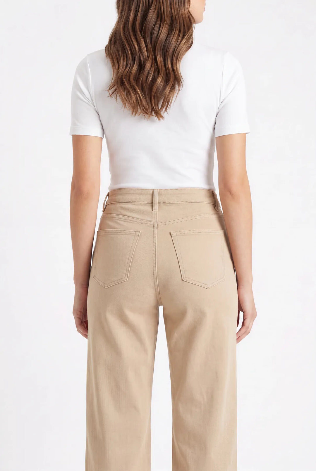 Raw Hem Straight Leg Jeans