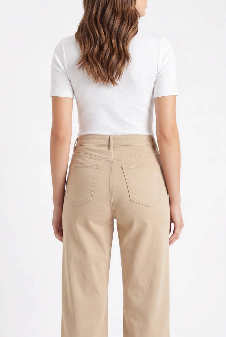 Raw Hem Straight Leg Jeans