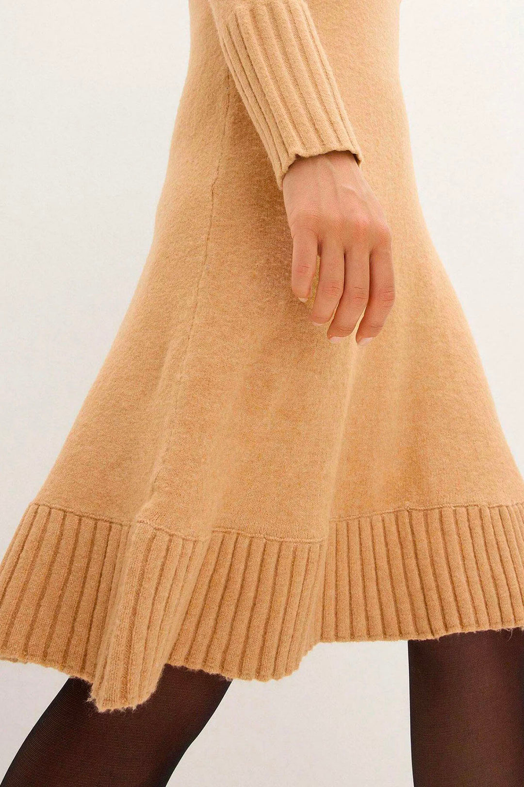 Collared V-Neck Jumper Dress