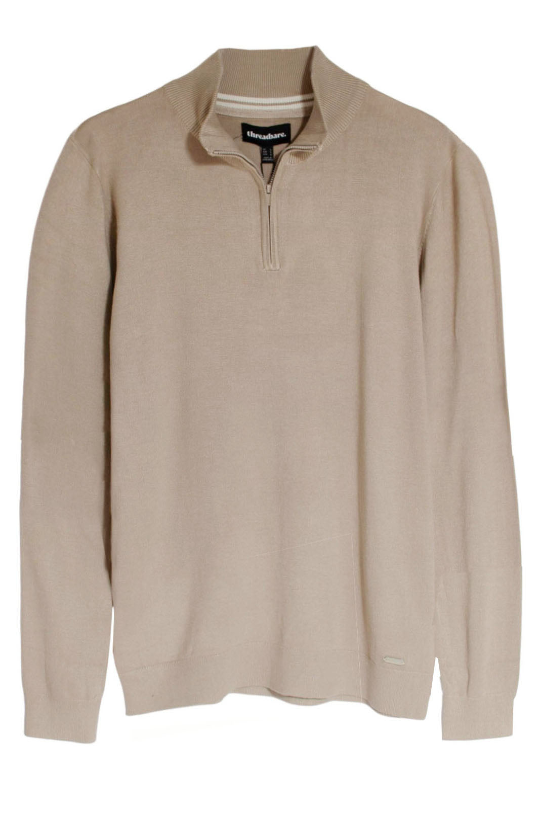 Zip Neck Fine Knit Sweater