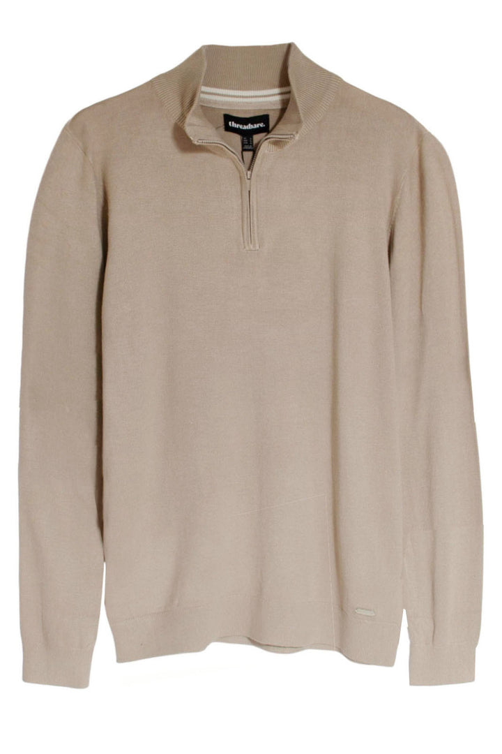 Zip Neck Fine Knit Sweater