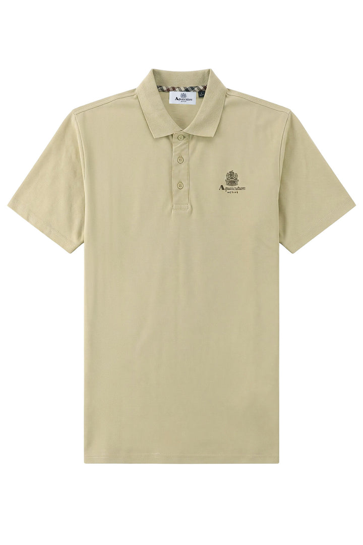 Cotton Pique Polo Shirt Chest Logo