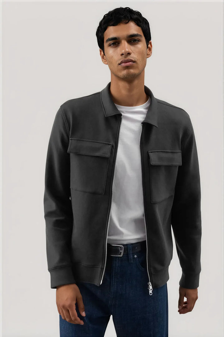 Autograph Cotton Rich Zip Jacket