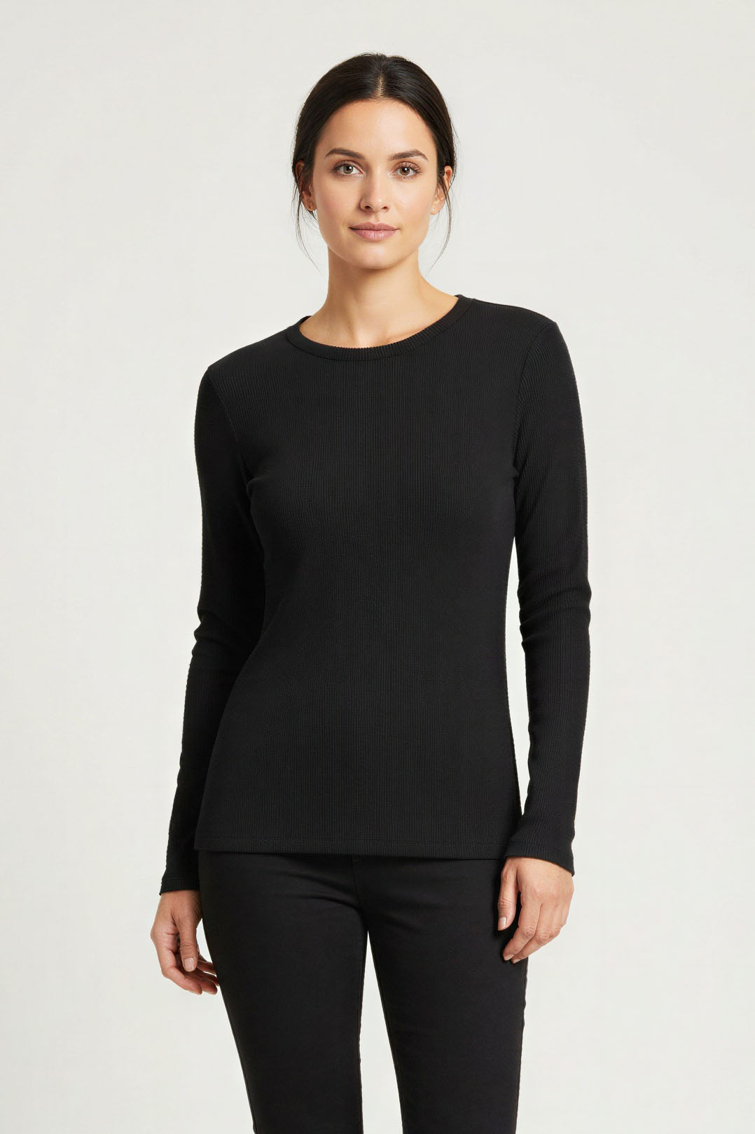 Ribbed Long Sleeve Top