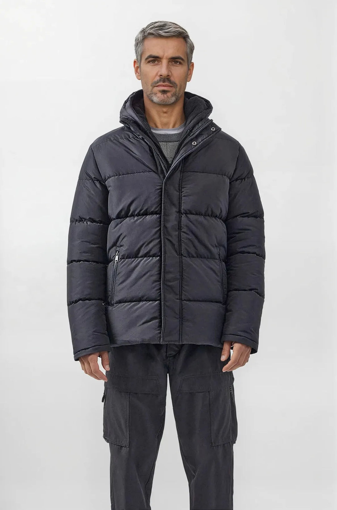 Fleece Lined Puffer Jacket-Secret Label