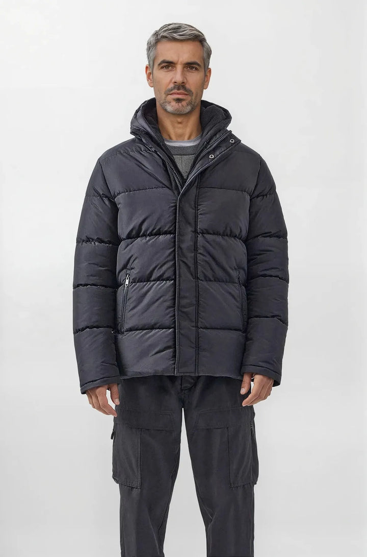 Fleece Lined Puffer Jacket-Secret Label