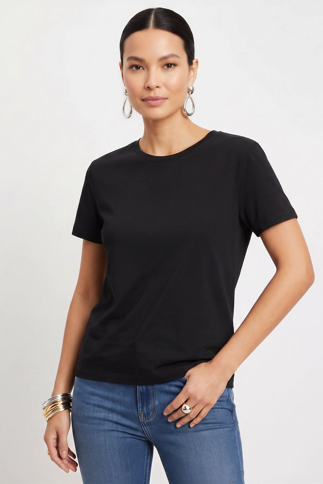 Pure Cotton Crew Neck T-Shirt