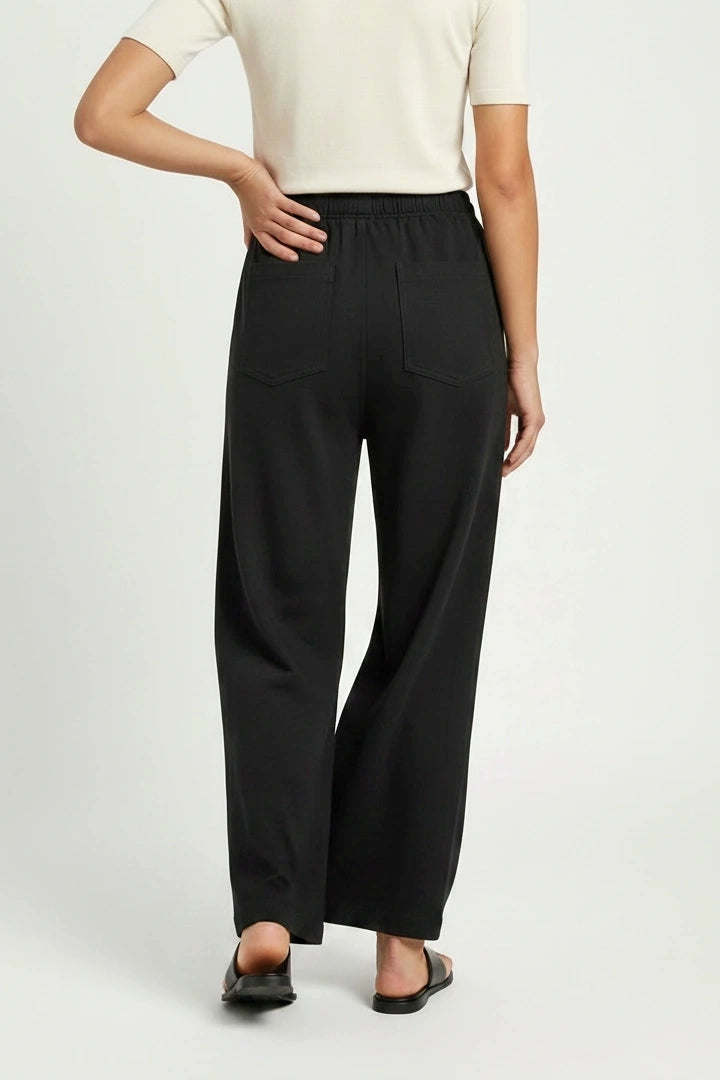 Elasticated Pull On Wide Leg Jeans