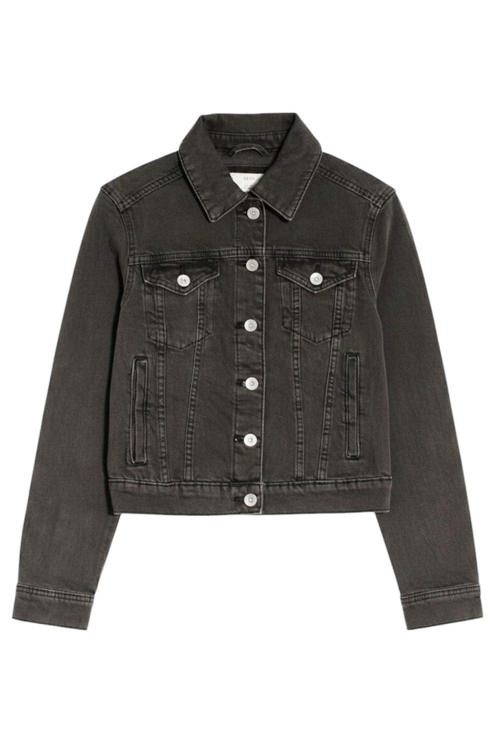 Coloured Boxy Denim Jacket