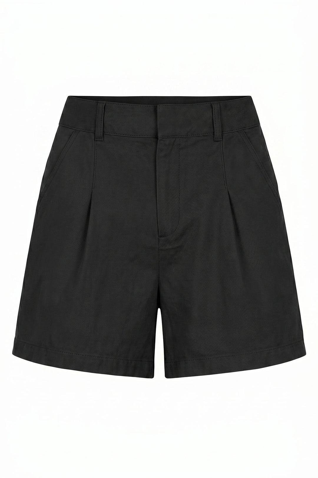 Pure Cotton Pleat Front Shorts