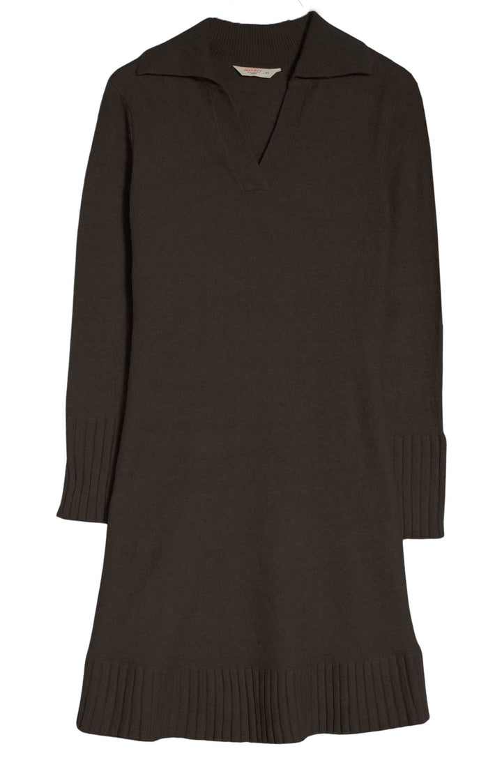 Collared V-Neck Jumper Dress