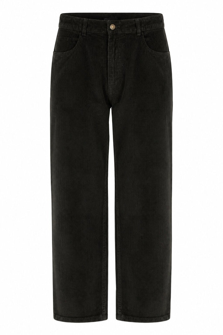 Washed Wide Leg Soft Cord Jeans