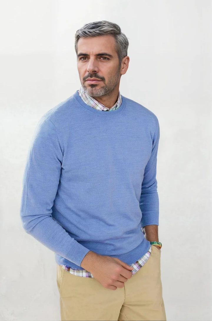 Fine Knit Crew Neck Jumper