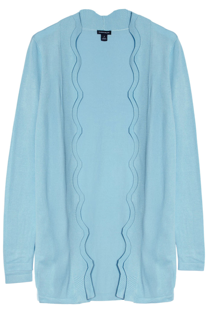 Scallop Edge Longline Cardigan