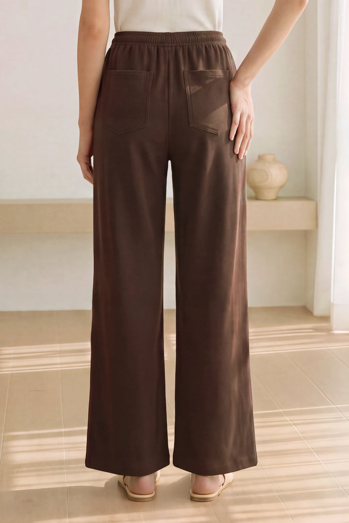 Elasticated Pull On Wide Leg Jeans