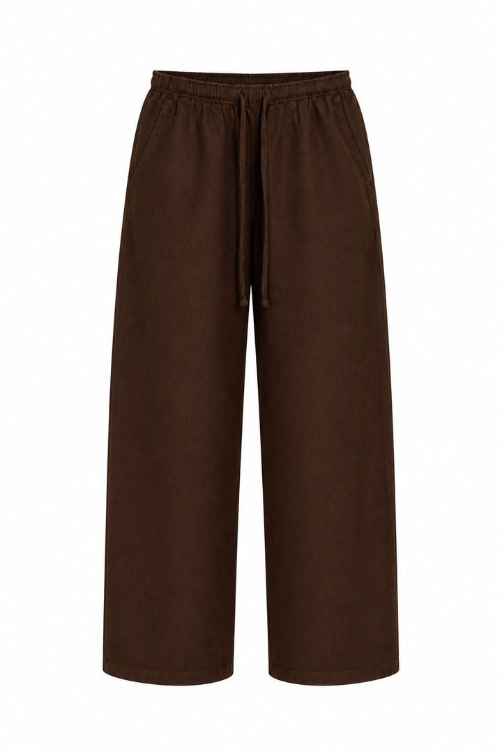 Elasticated Pull On Wide Leg Jeans