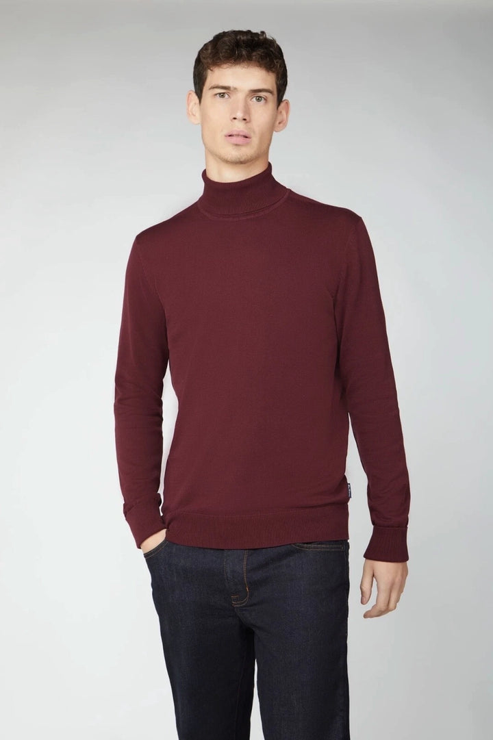 Cotton Roll Neck Jumper
