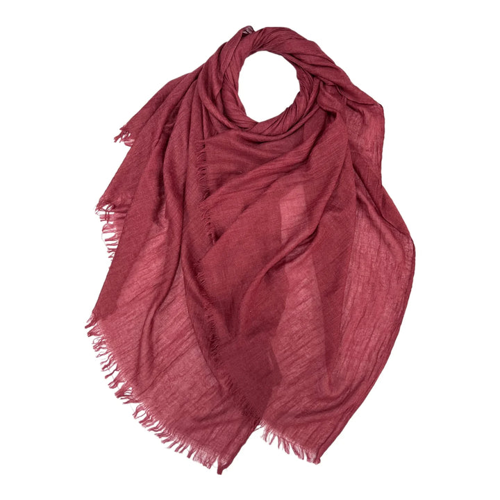 Cotton Blend Plain Scarf