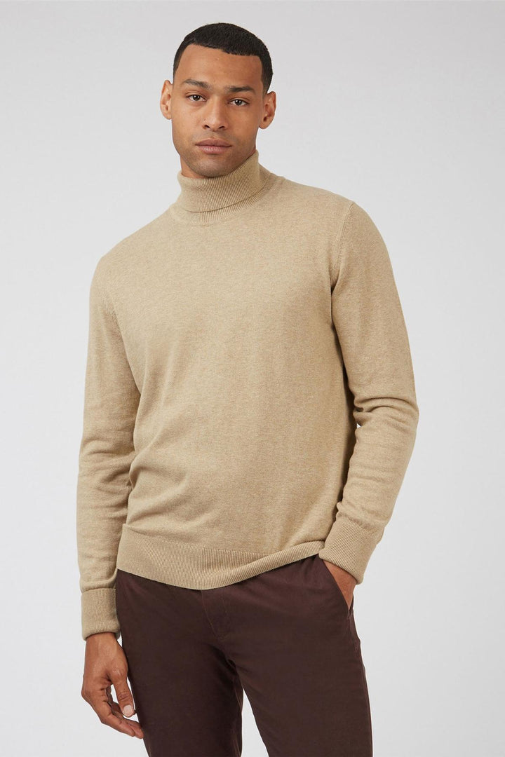 Cotton Roll Neck Jumper