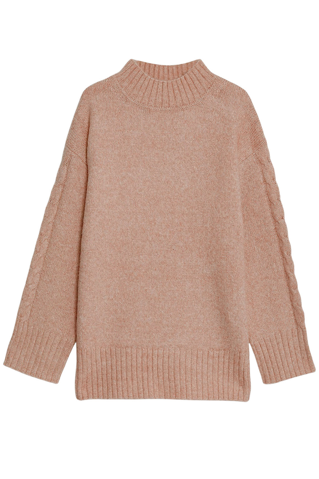 Funnel Neck Chunky Knit Jumper