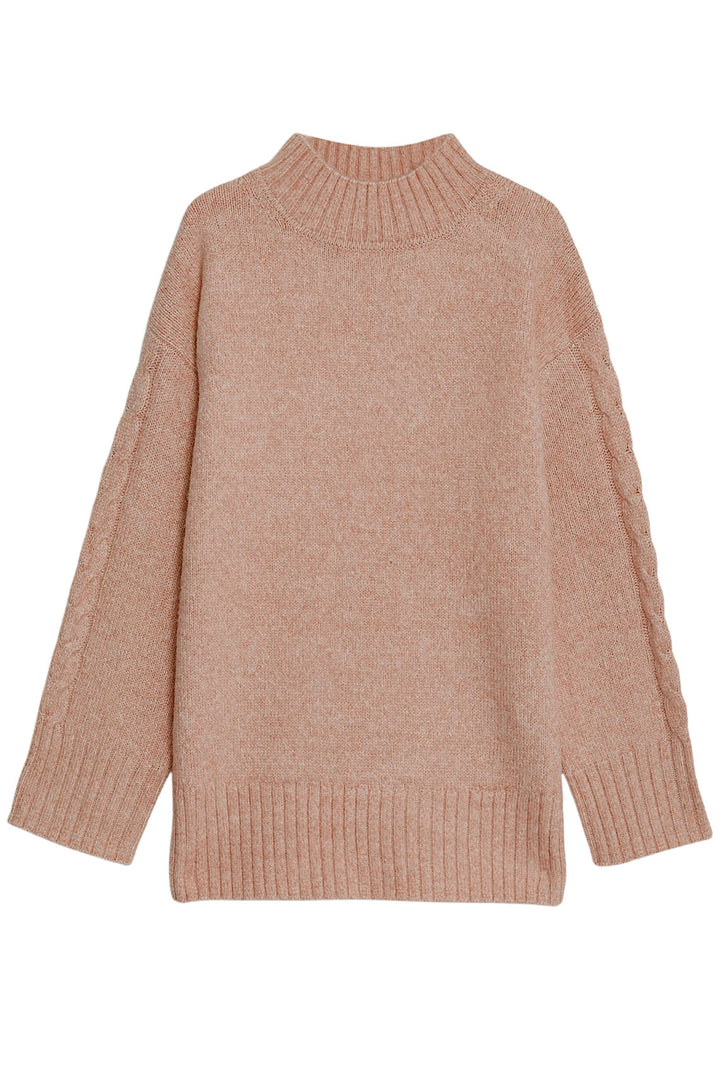 Funnel Neck Chunky Knit Jumper