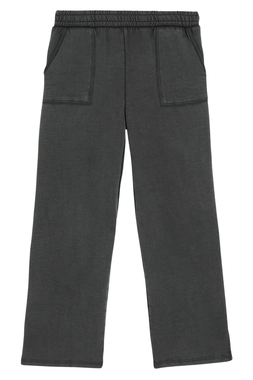 Relaxed Cotton Wide Leg Joggers