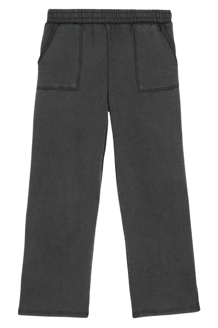 Relaxed Cotton Wide Leg Joggers