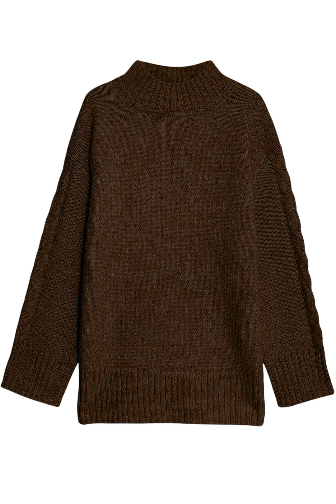 Funnel Neck Chunky Knit Jumper