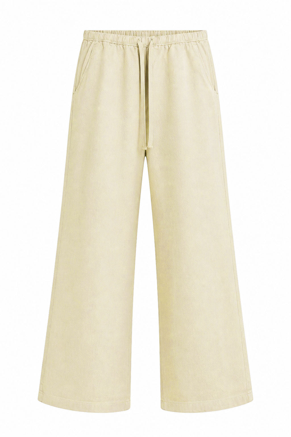 Elasticated Pull On Wide Leg Jeans