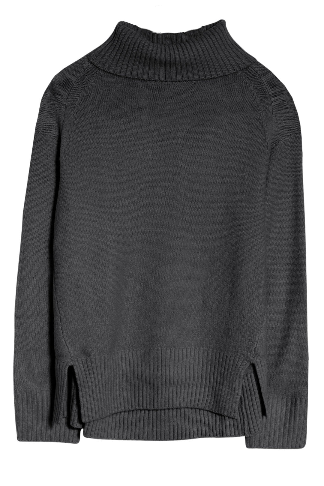 Roll Neck Side Split Jumper