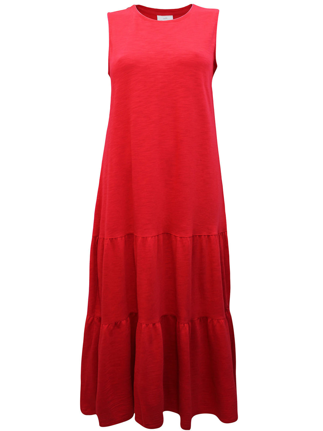 Cotton Jersey Tiered Maxi Dress