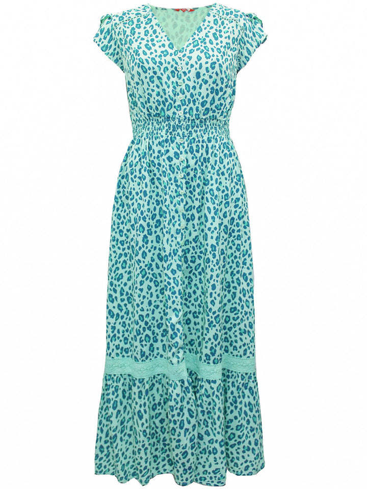Leopard Print Maxi Dress