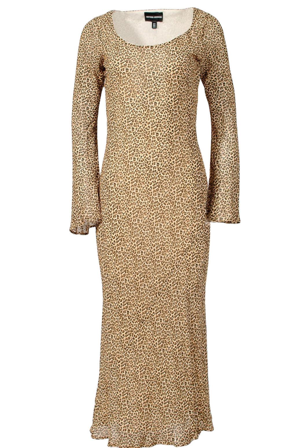 Animal Print Long Sleeve Floaty Maxi Dress