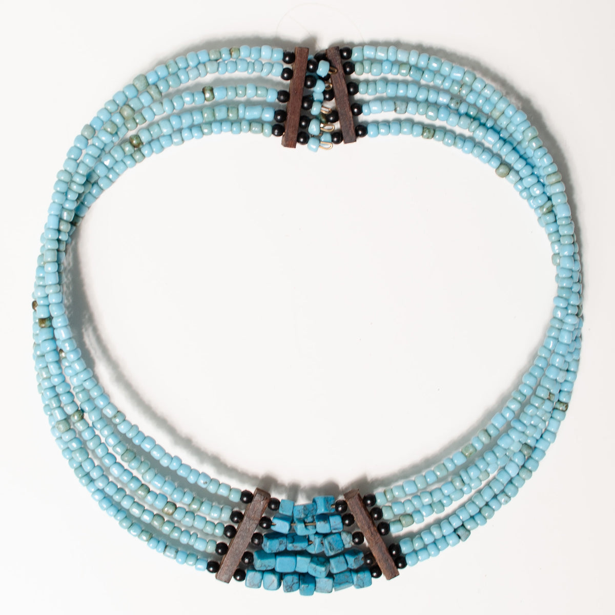 Turquoise Beaded Choker Necklace