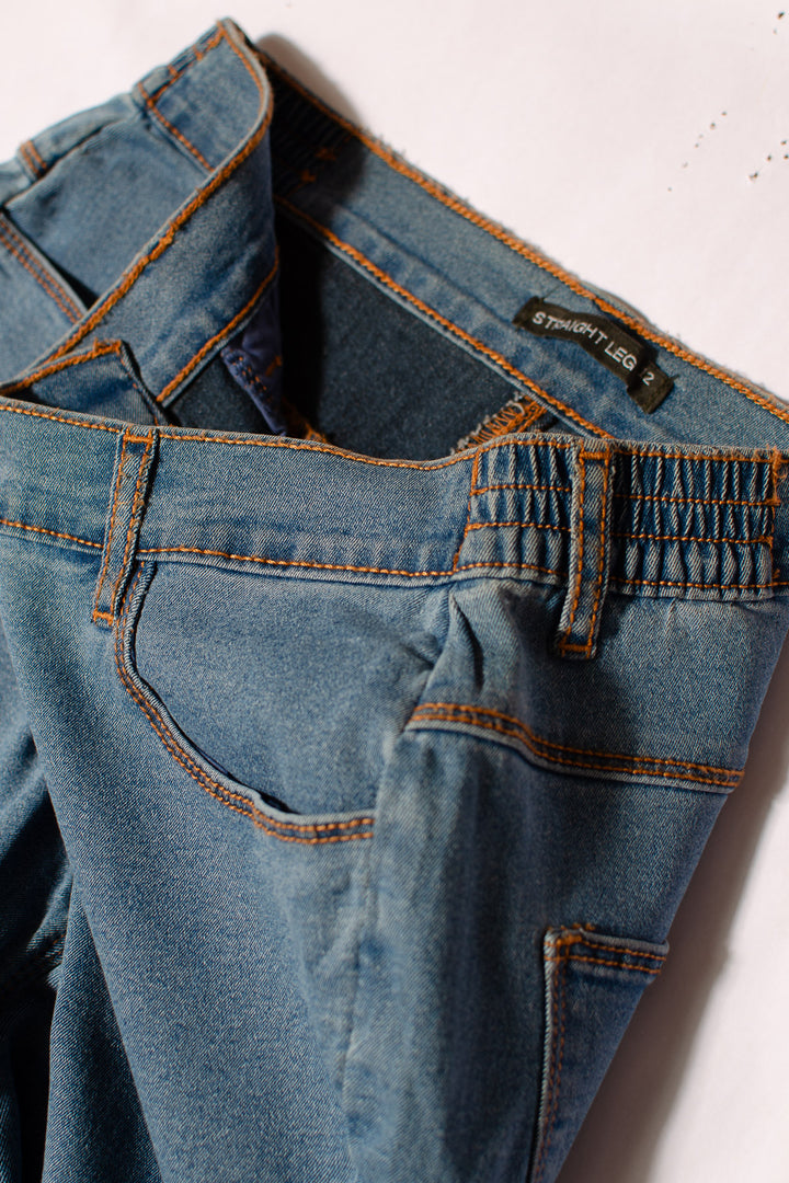 Elasticated Side Waist Stretch Jeans