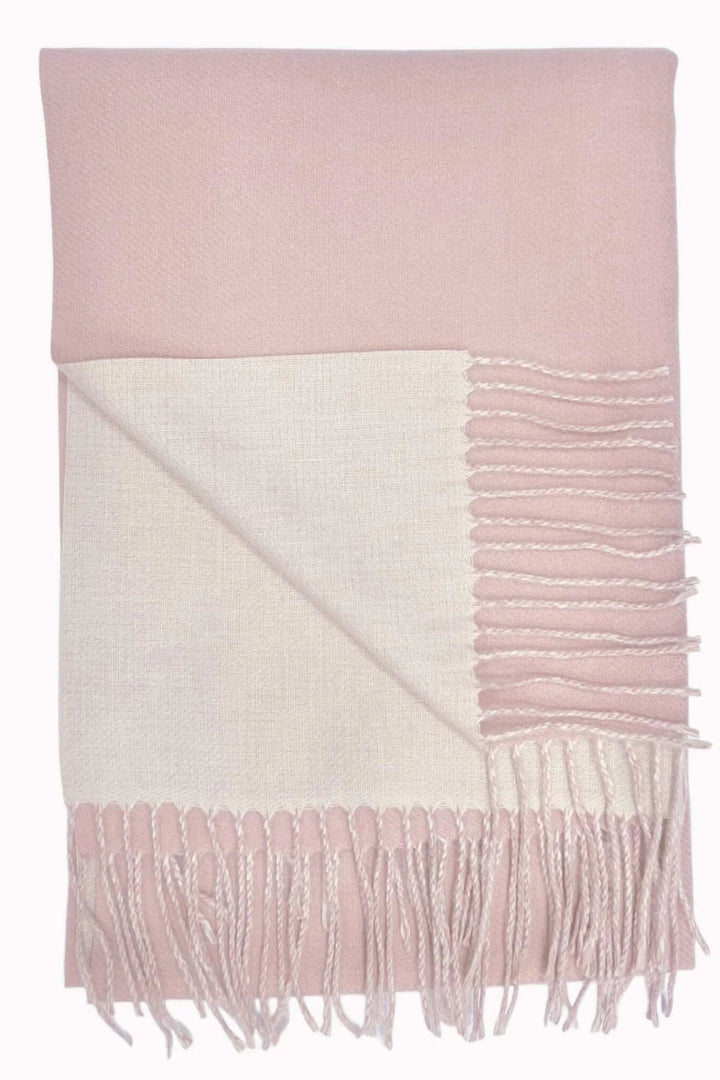 Two Tone Cashmere Blend Scarf