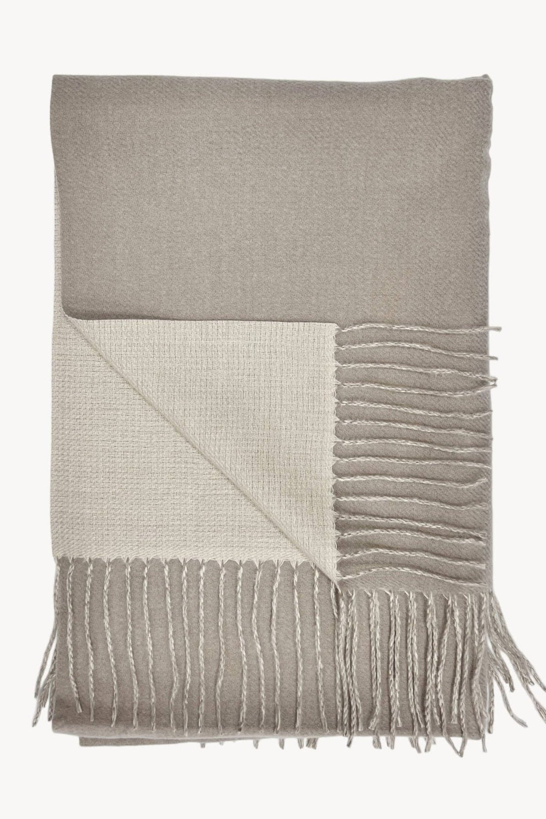 Two Tone Cashmere Blend Scarf