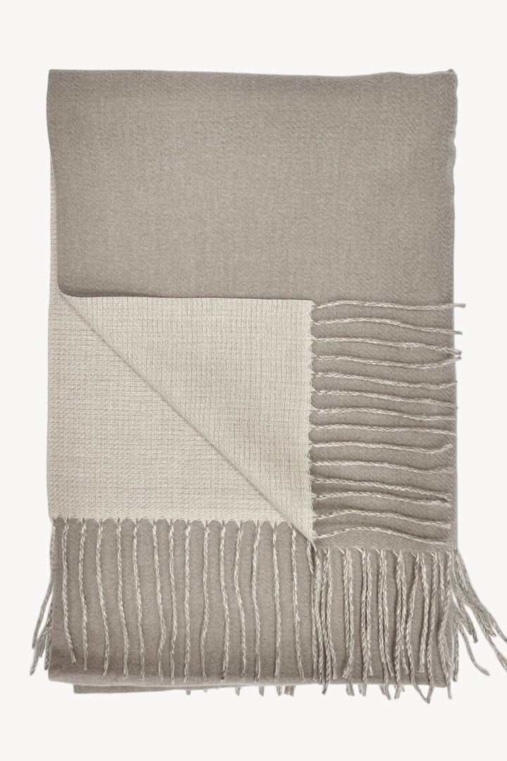 Two Tone Cashmere Blend Scarf