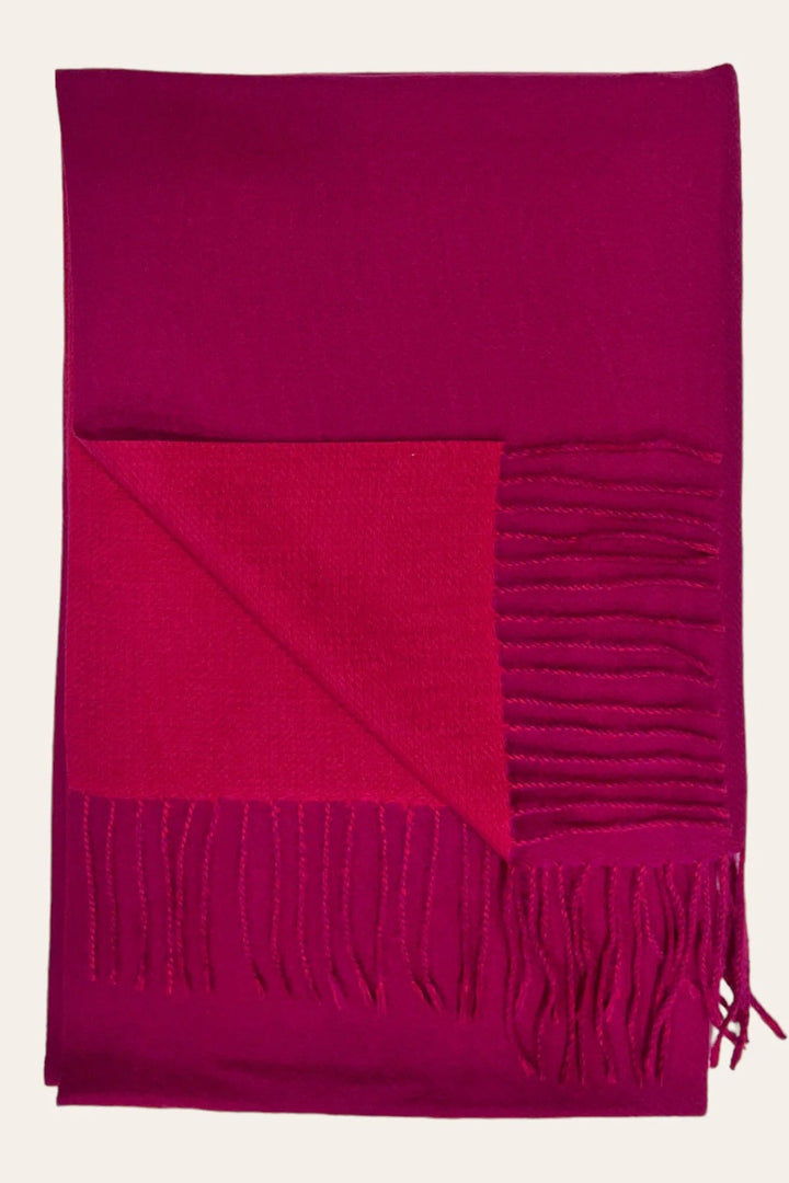 Two Tone Cashmere Blend Scarf