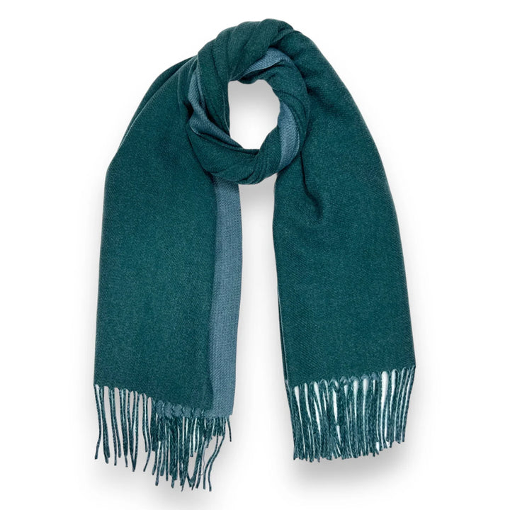 Two Tone Cashmere Blend Scarf