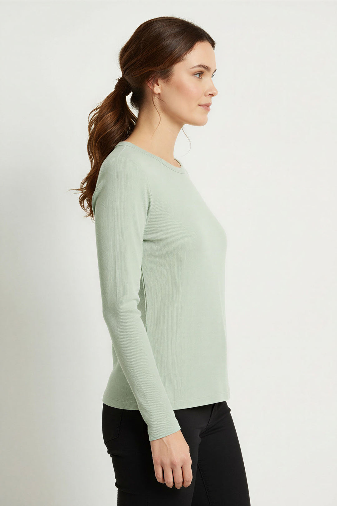 Ribbed Long Sleeve Top