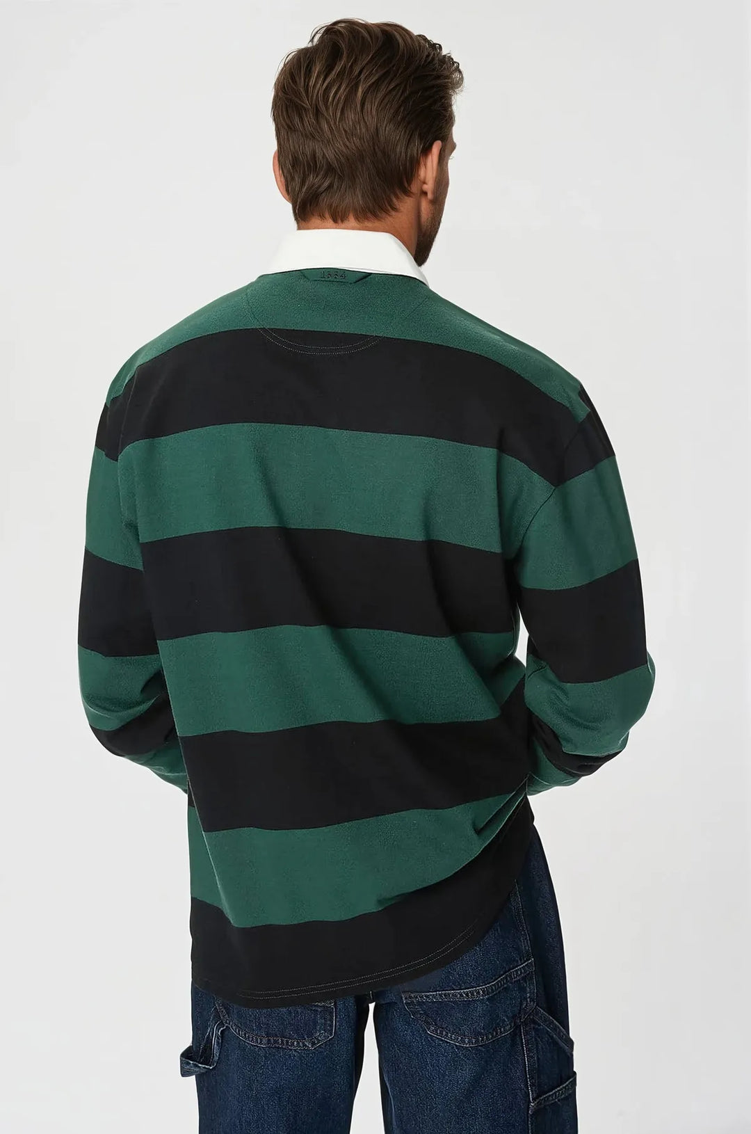 Striped Long Sleeve Rugby Shirt