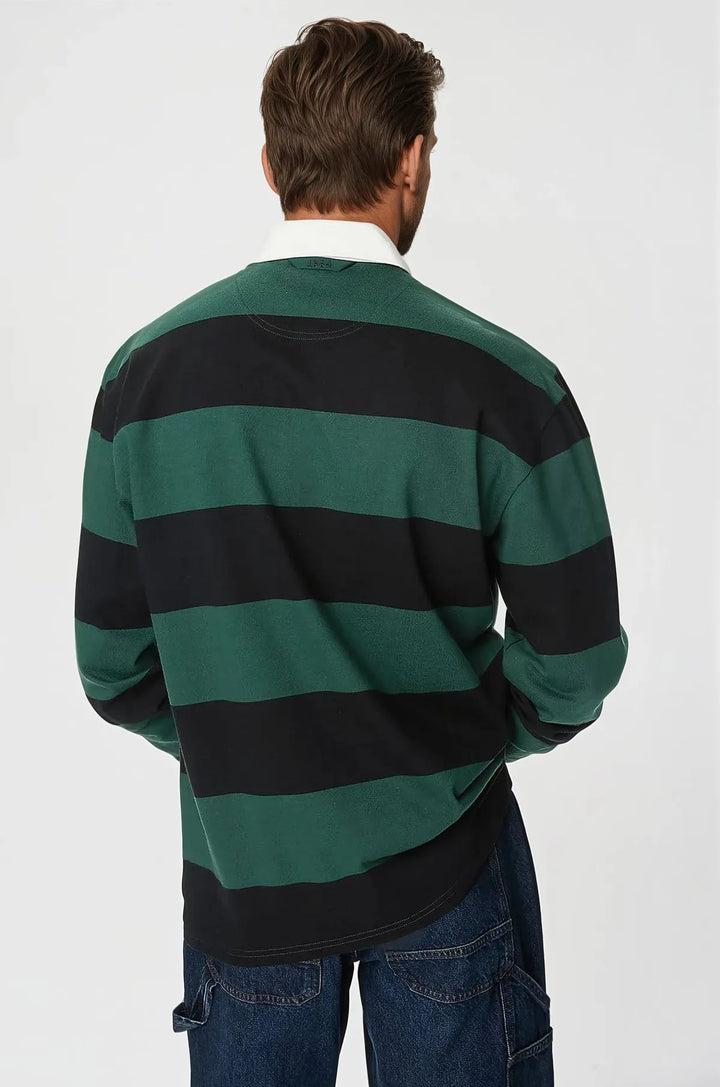 Striped Long Sleeve Rugby Shirt