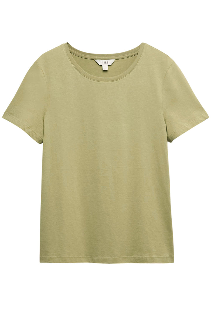 Pure Cotton Crew Neck T-Shirt