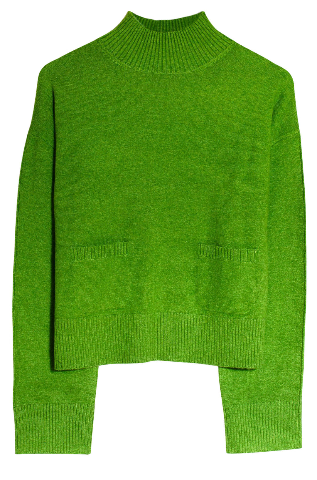 Funnel neck pocket jumper