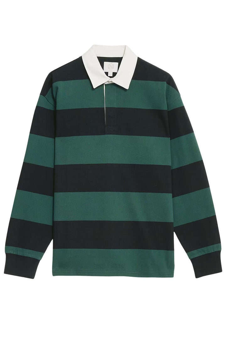 Striped Long Sleeve Rugby Shirt