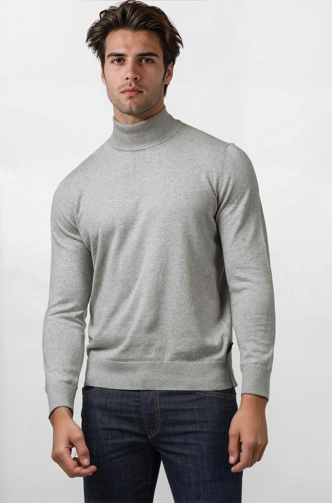 Cotton Roll Neck Jumper