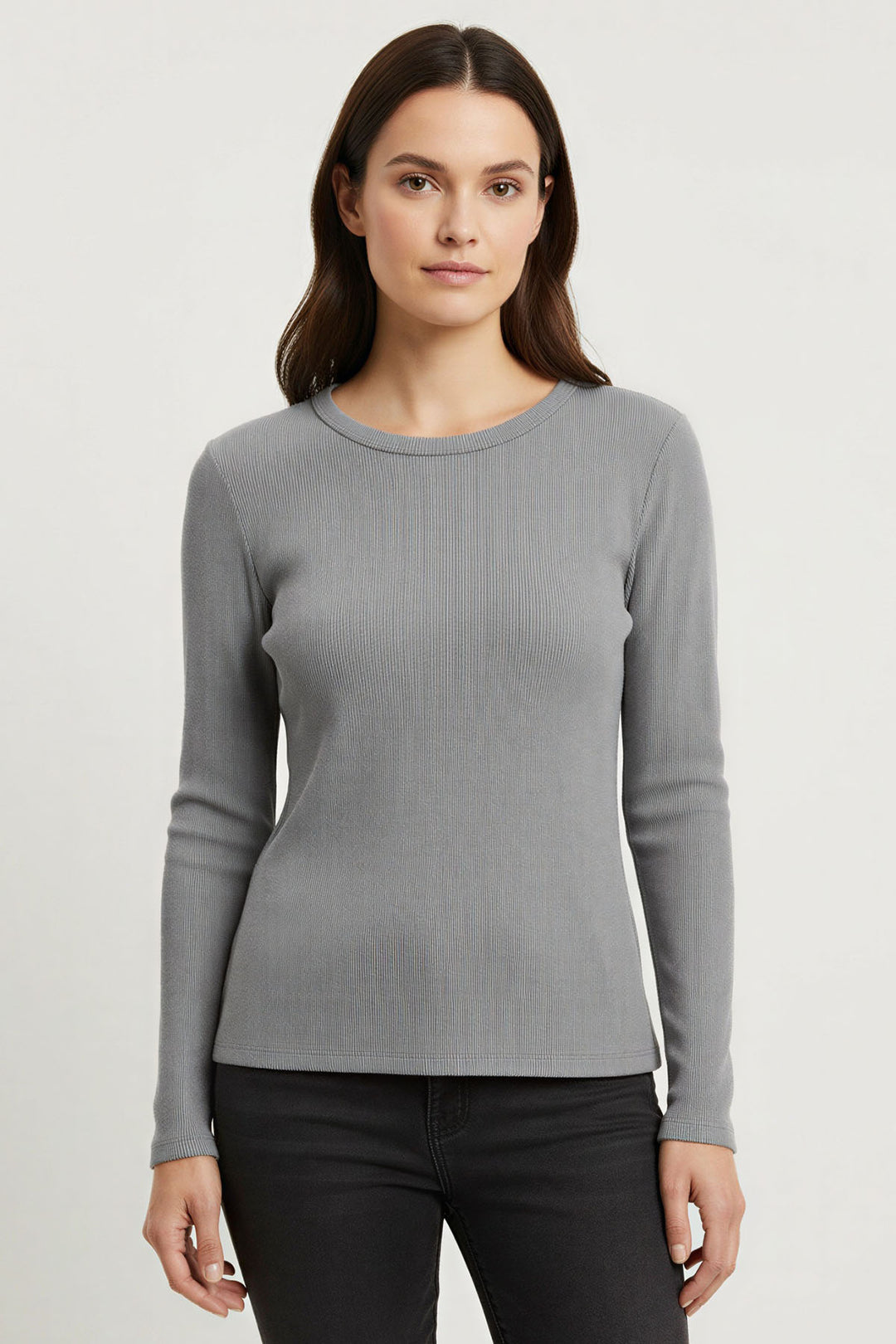 Ribbed Long Sleeve Top
